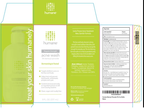 HUMANE Acne Wash 5 packaging