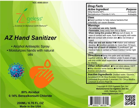 AZ Hand Sanitizer packaging