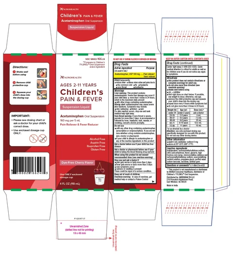 Childrens Pain and Fever packaging