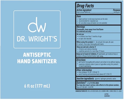 DR. WRIGHTS ANTISEPTIC HAND SANITIZER 포장