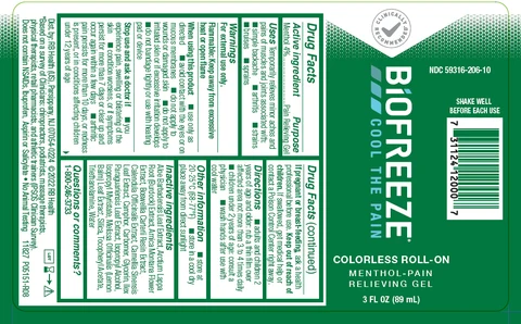 Biofreeze Colorless Roll-On 포장