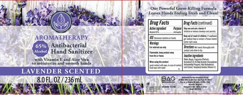 Aromatherapy Antibacterial Hand Sanitizer Lavender Scentedwith Vitamin E and Aloe Vera 포장
