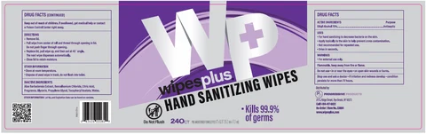 Wipesplus Hand Sanitizing Wipes packaging