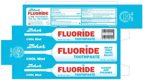 Zohar ToothpasteCool Mint 포장
