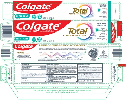 Colgate Total SF Fresh Mint Stripe 포장