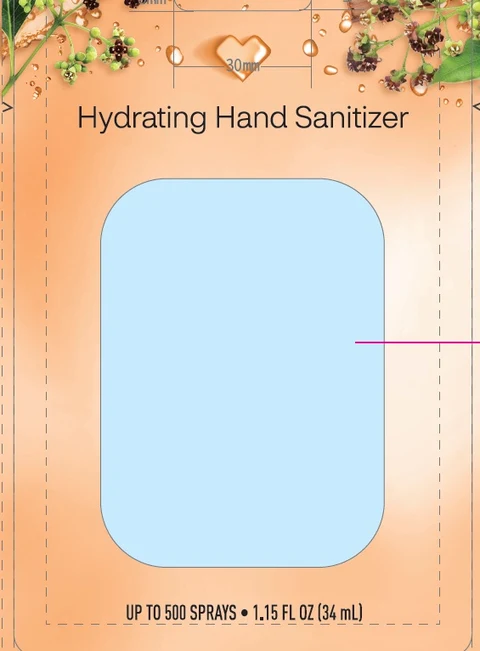 CVS Beauty Hydrating Hand Sanitizer SANDALWOOD MUSK packaging