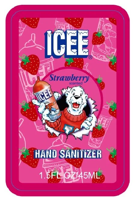 Icee Strawberry Scented Hand Sanitizer 포장