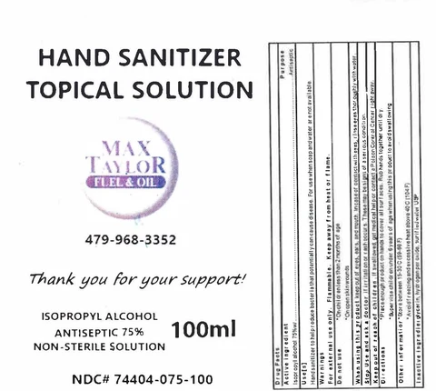 Hand Sanitizer packaging