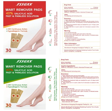 Wart Remover Pads packaging