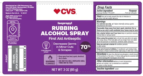 CVS Isopropyl Rubbing Alcohol 포장