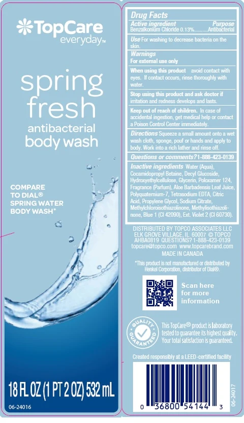 TopCare Everyday Spring Fresh Body Wash packaging