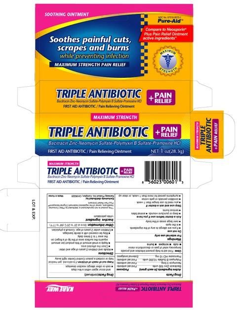 Triple Antibiotic Plus Pain Relief packaging