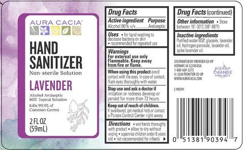Aura Cacia Hand SanitizerLavender 포장