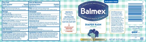 Balmex Diaper Rash 포장