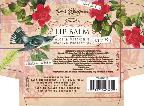 BIRDS GARDEN LIP BALM CERULEAN WARBLER SPF 30 포장