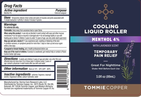 Tommie Copper Cooling Roller Lavender Scent packaging