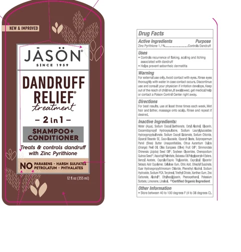 J1002901Jason Dandruff Relief 2in1Treatment 포장