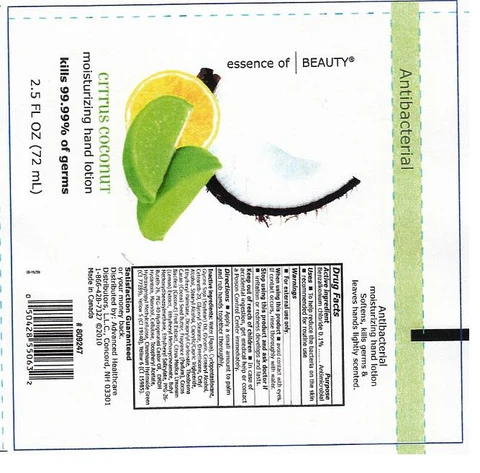 MOISTURIZING HAND CITRUS COCONUT 포장
