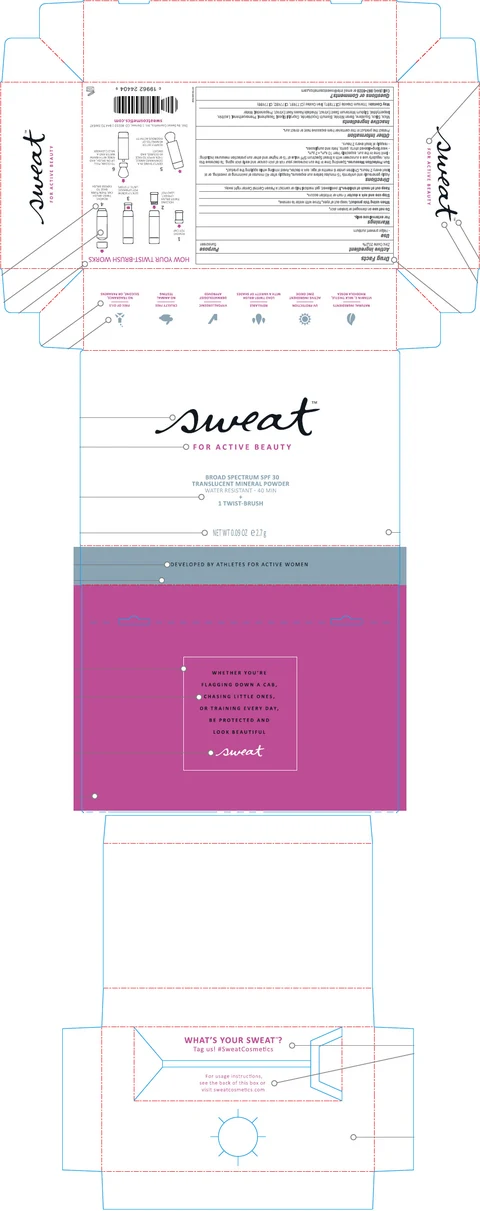 Sweat Translucent Mineral BS SPF 30 포장