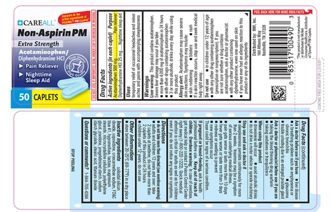CAREALL Non-Aspirin PM Extra Strength packaging