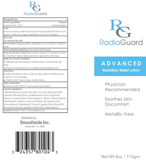 RadiaGuard Advanced Radiation Relief 포장