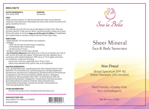 Sheer Mineral Face And Body Sunscreen Non Tinted 포장