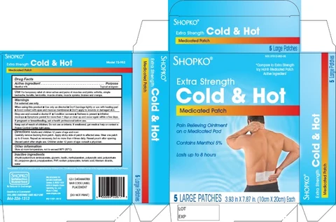 Cold-Hot Medicated Patches 포장