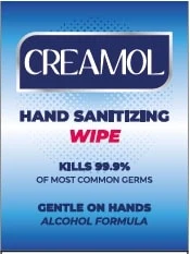 Creamol Hand Sanitizer Wipe 포장