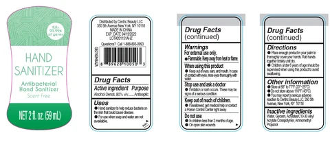 Hand Sanitizer packaging