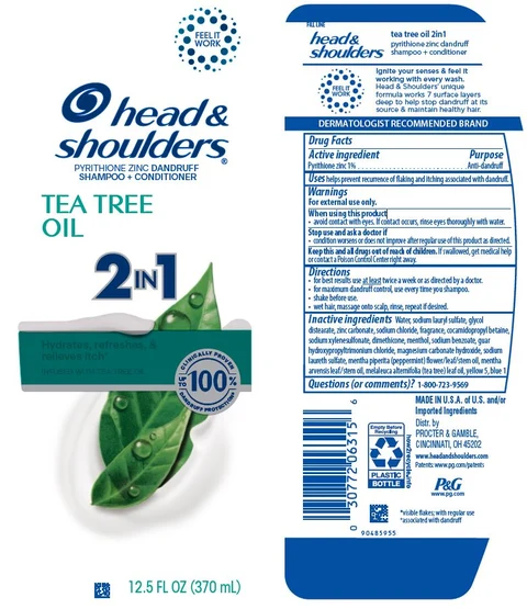 Head and Shoulders Tea Tree Oil 2in1 packaging