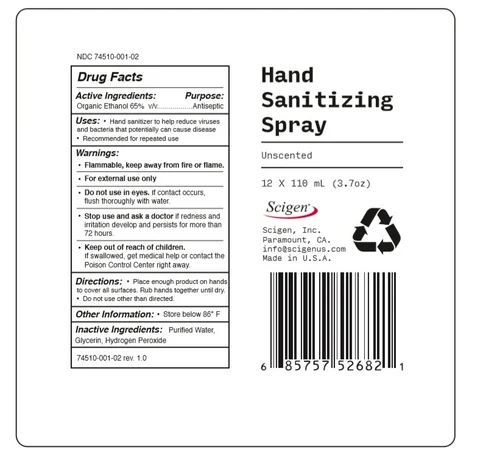 Scigen Hand Sanitizer 포장