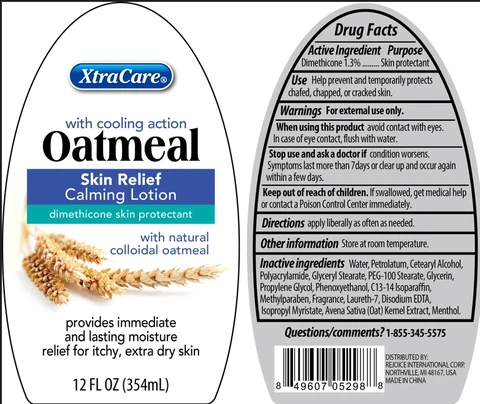 XtraCare with cooling action Oatmeal Skin Relief Calmin packaging