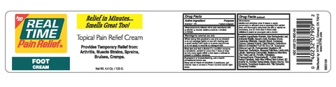 Real Time Pain Relief Foot CreamTopical Analgesic 포장