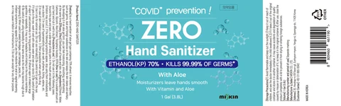 ZERO Hand Sanitizer 포장