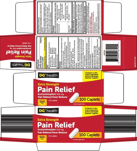 dg health pain relief packaging