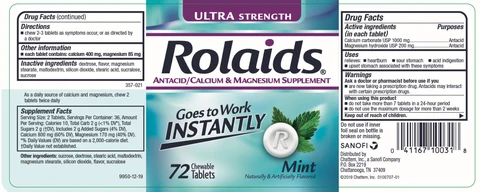 Rolaids Ultra Strength Mint packaging