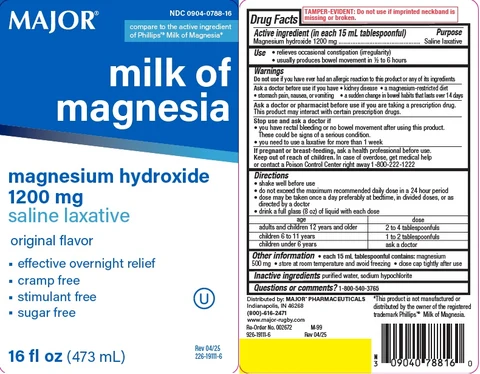 MILK OF MAGNESIA ORIGINAL 포장