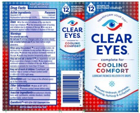 Clear Eyes Cooling Redness Relief 포장