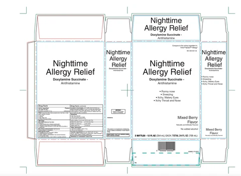 WALGREENS NIGHTTIME ALLERGY RELIEF 포장