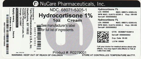 Hydrocortisonewith Aloe 포장