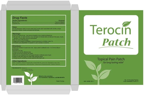 Terocin packaging
