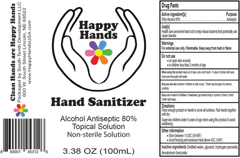 Happy Hands Hand Sanitizer packaging