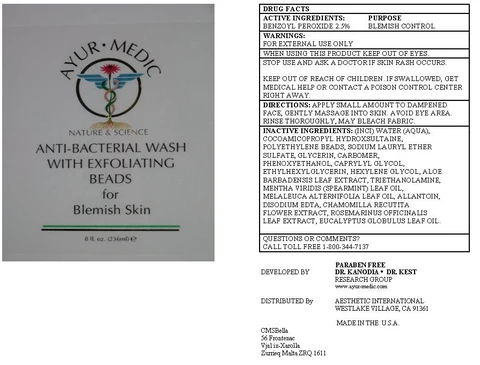 Anti-Bacterial Wash with Exfoliating Beads for Blemish skin 포장