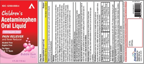 Children Acetaminophen packaging