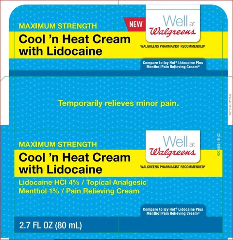 CYHOT Cream with LidocaineWell at WAlgreens 포장