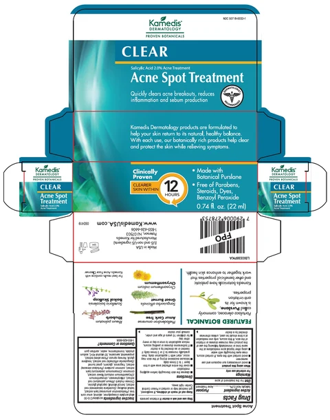 Clear Acne Spot Treatment packaging