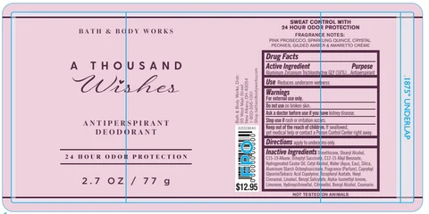 Antiperspirant DeodorantA Thousand Wishes 포장