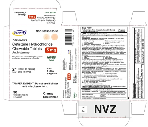 cetirizine hydrochloride packaging