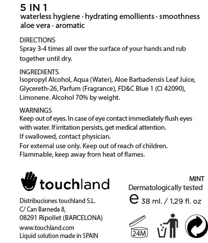 TOUCHLAND kub2go Hand Sanitizer Mint 포장