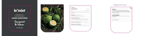 Bergamot Vetiver Hand Sanitizer 포장